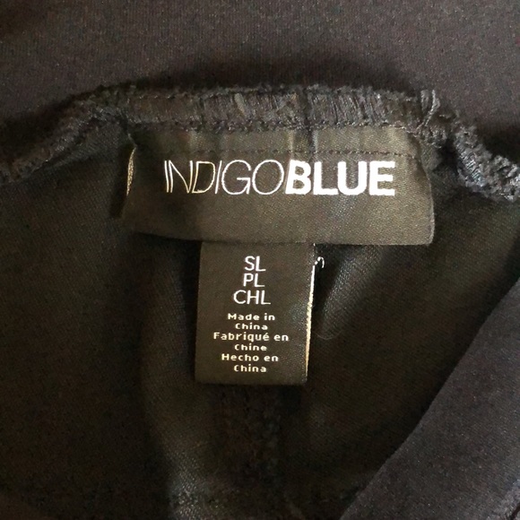 Indigo Blue Sz SL Full Panel Black Maternity Skinny Pants - Picture 3 of 3